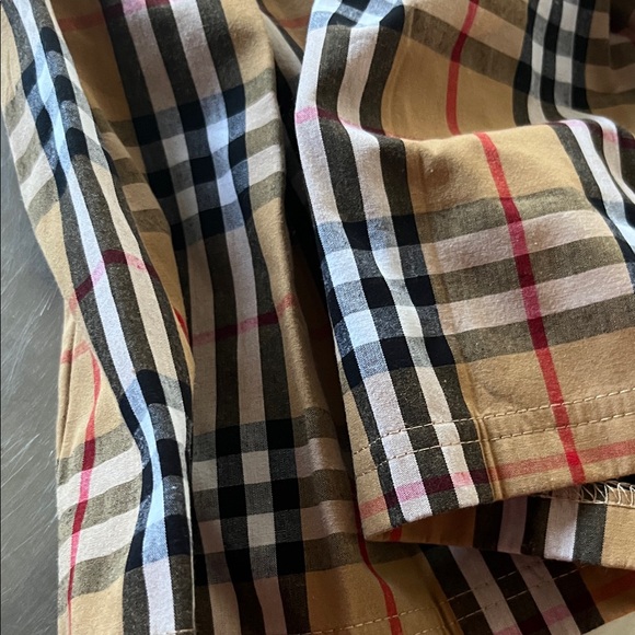 Burberry mini Plaid Pleated Mini Skirt in Tan - Picture 8 of 14